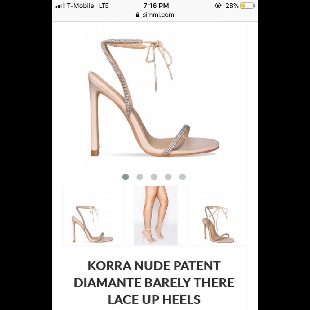 Nude Simmi heels in the style Korra